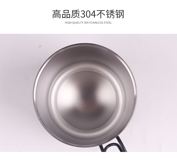 350ML创意简约8号咖啡杯带盖手柄不锈钢保温杯