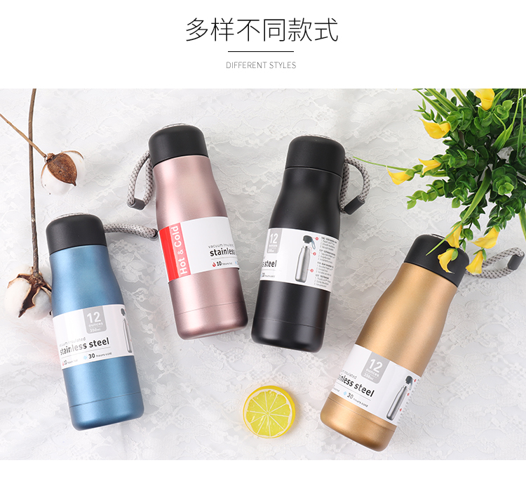 420ML骑士杯时尚保温杯真空商务水杯简约办公杯子