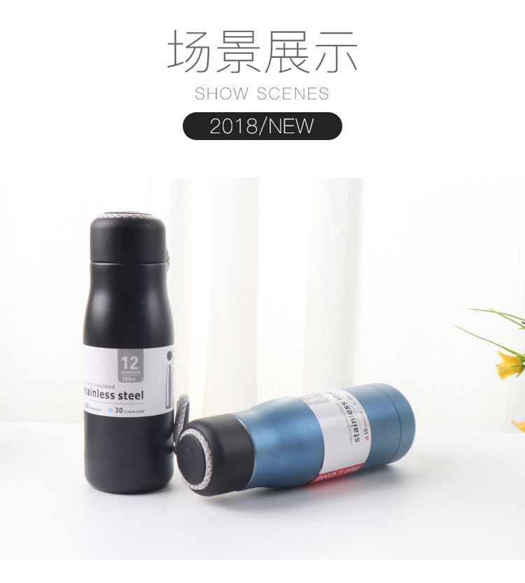 420ML骑士杯时尚保温杯真空商务水杯简约办公杯子