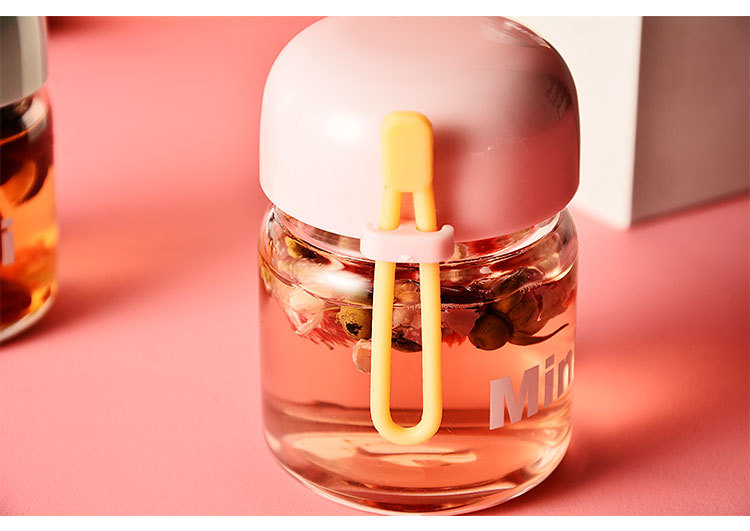 150ML Mini提手便携玻璃杯清新可爱透明单层网红杯