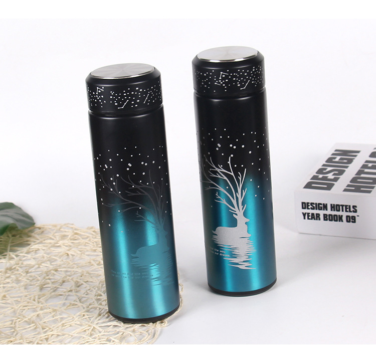 500ML夜光直身保温杯创意水杯个性潮流ins网红水杯子