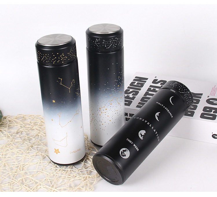 500ML夜光直身保温杯创意水杯个性潮流ins网红水杯子