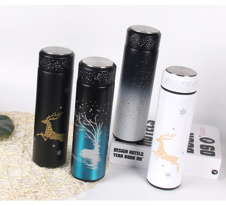 500ML夜光直身保温杯创意水杯个性潮流ins网红水杯子