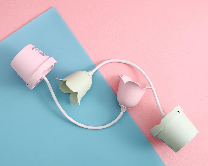 花朵笔筒台灯学生宿舍护眼学习两用创意个性