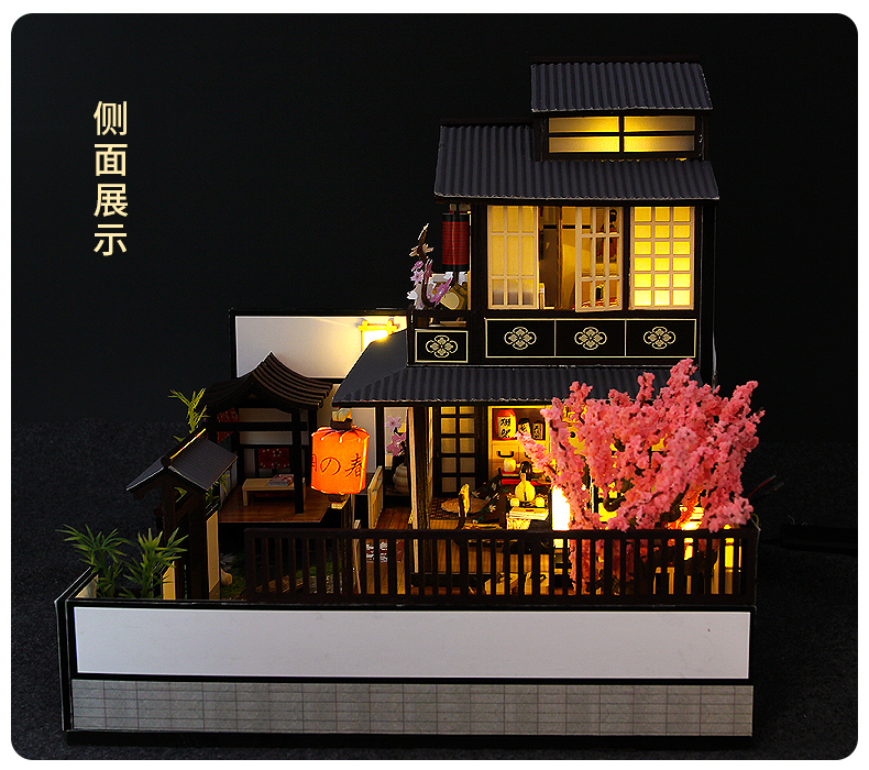 别墅系列-北国之春日式diy小屋手工制作小房子拼装模型