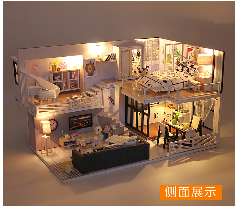 阁楼系列-时光记忆万乐diy小屋手工制作木制拼装模型