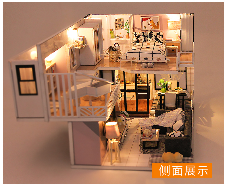 阁楼系列-时光记忆万乐diy小屋手工制作木制拼装模型