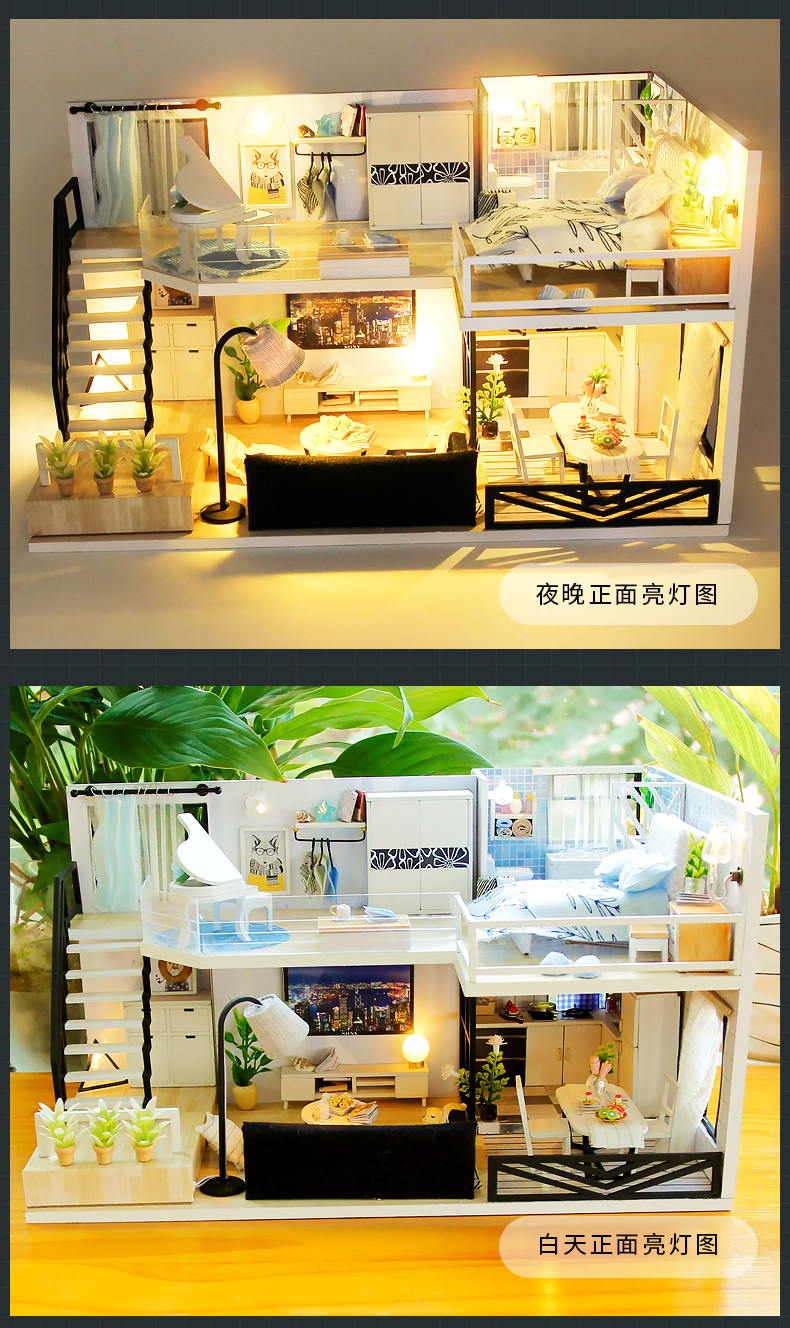 阁楼系列-时光漫影万乐diy小屋手工制作拼装玩具模型