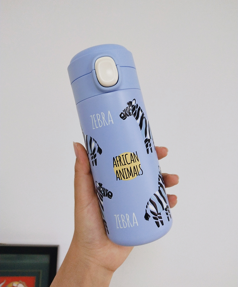 350ML卡通3D动物弹盖保温杯316不锈钢便携小巧杯子