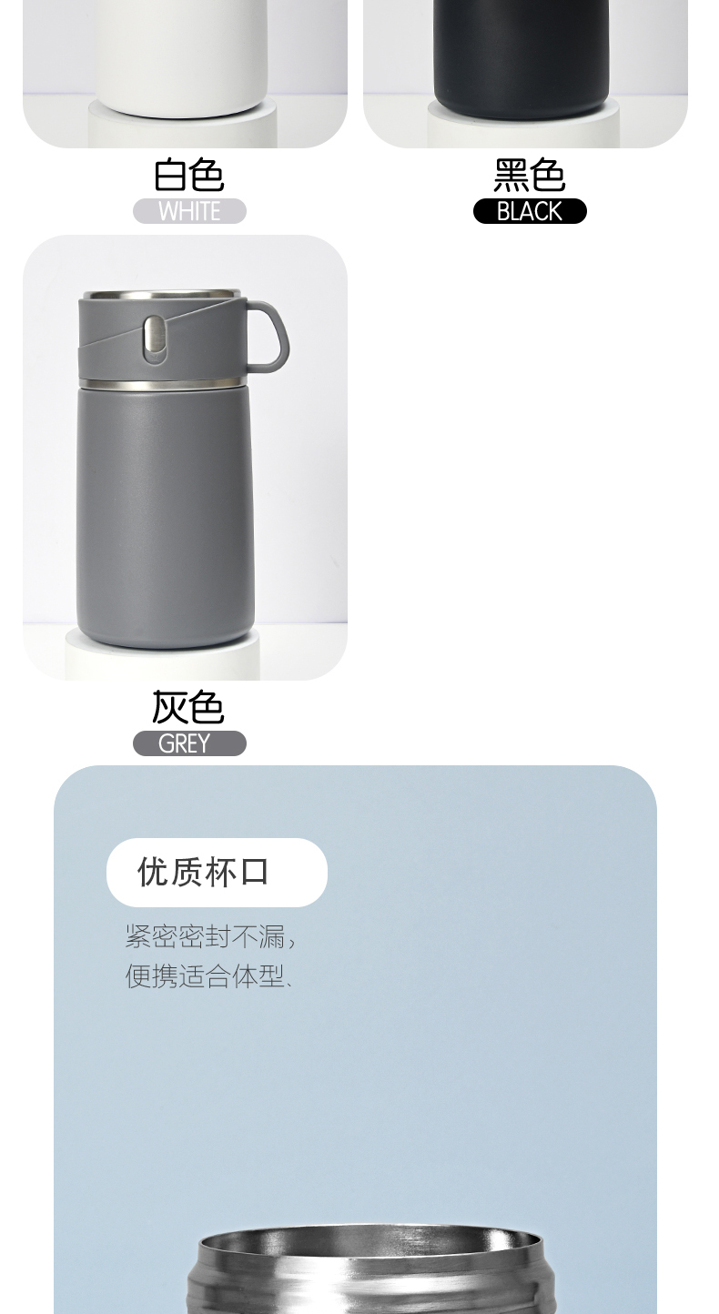 800ML大容量316不锈钢双钢焖烧罐真空闷烧壶保温粥桶