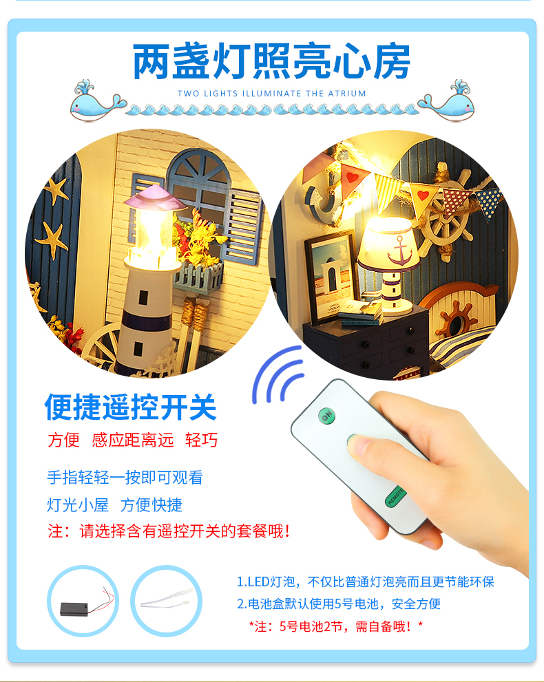 迷你场景-海之梦手工制作diy小屋模型房子创意生日礼物