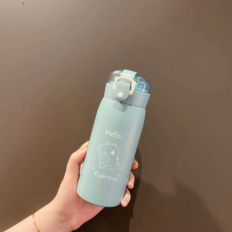 500ML卡通线条系列萌熊弹盖保温杯创意礼品便携杯子