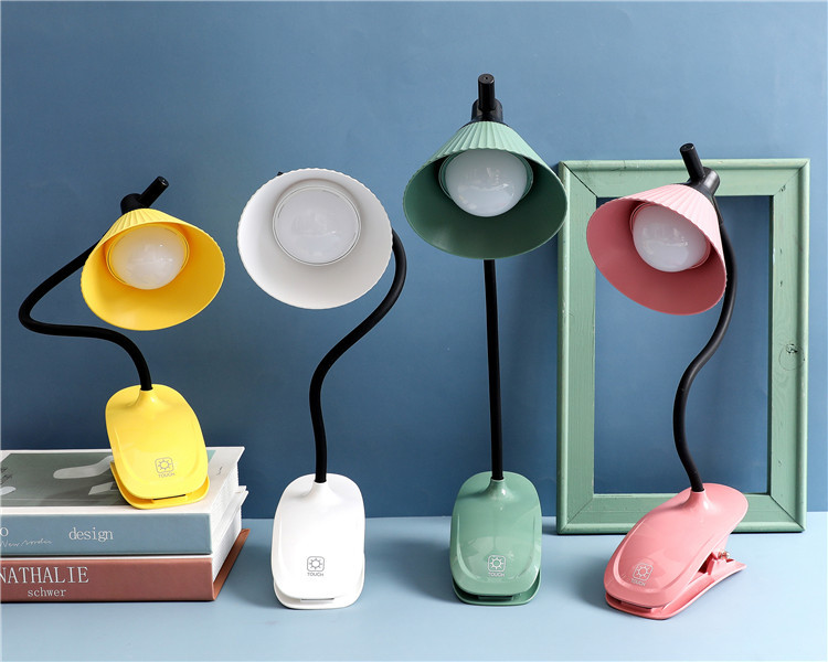 1003触摸感应台灯夹子护眼LED阅读灯USB充电小夜灯