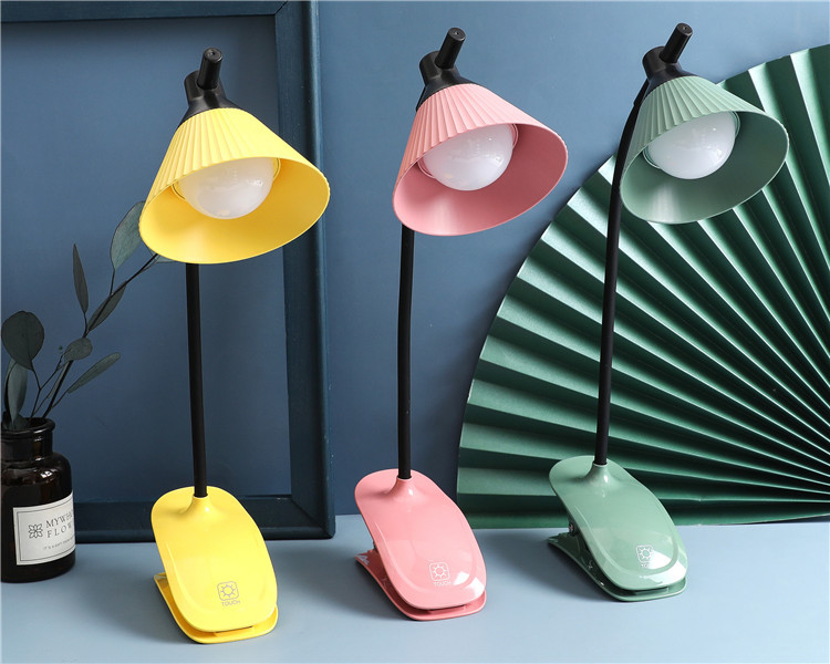 1003触摸感应台灯夹子护眼LED阅读灯USB充电小夜灯