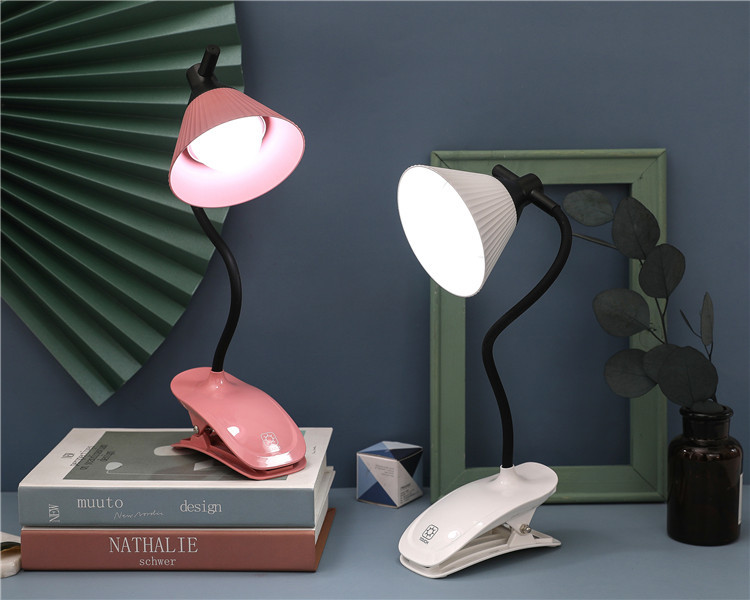 1003触摸感应台灯夹子护眼LED阅读灯USB充电小夜灯