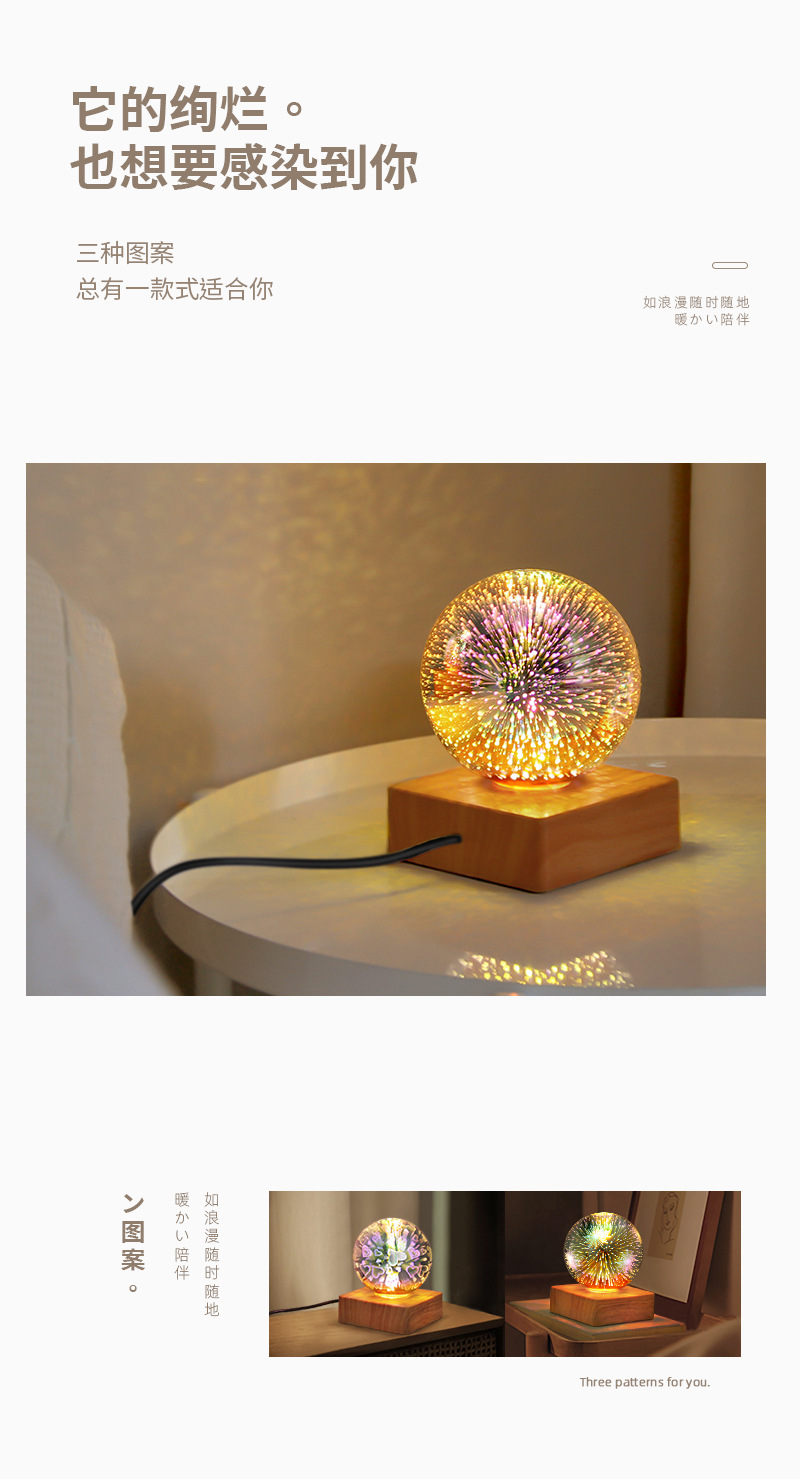 浪漫星空灯LED小夜灯卧室床头USB插电梦幻氛围灯