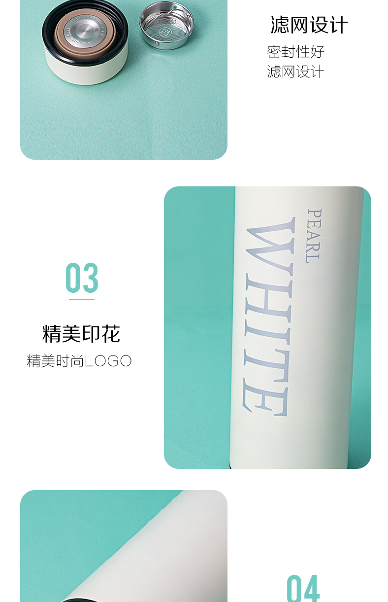 460ML颜色字符系列保温杯304不锈钢男女士商务水杯