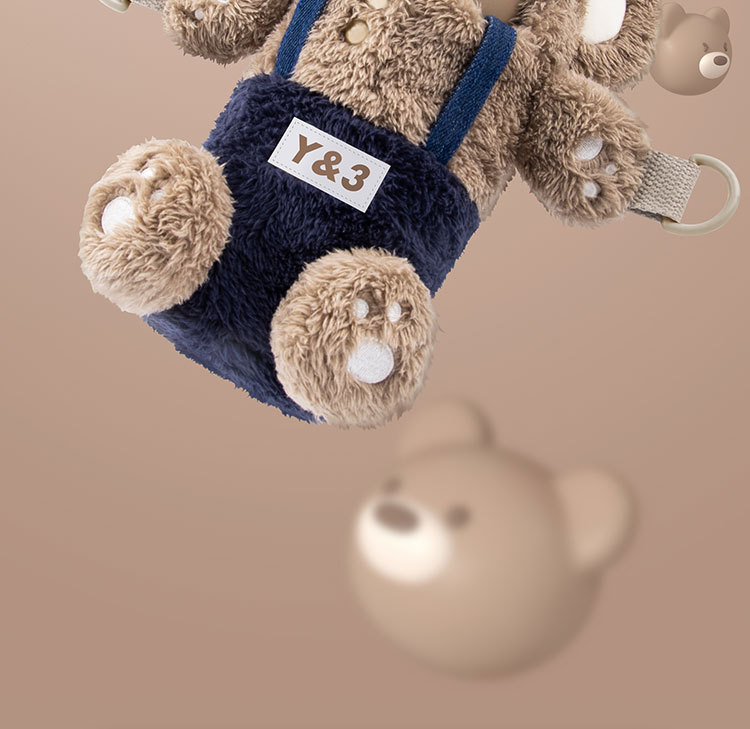 450ML毛绒杯套316不锈钢仔仔熊童话小镇吸管保温杯