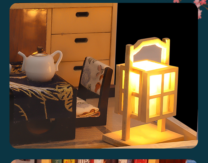 幸福立方-樱之歌diy手工制作拼装小房子微观模型摆件