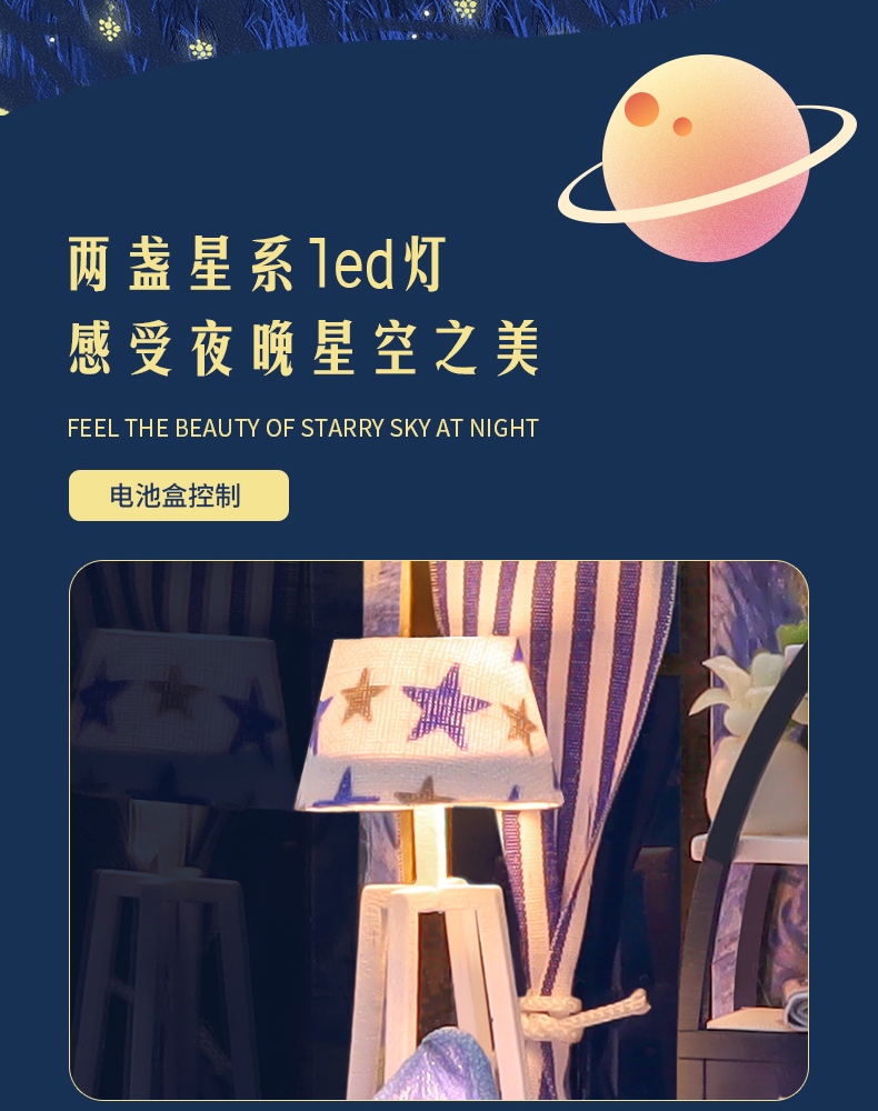 幸福立方-星心diy小屋手工制作拼装小房子微观模型摆件