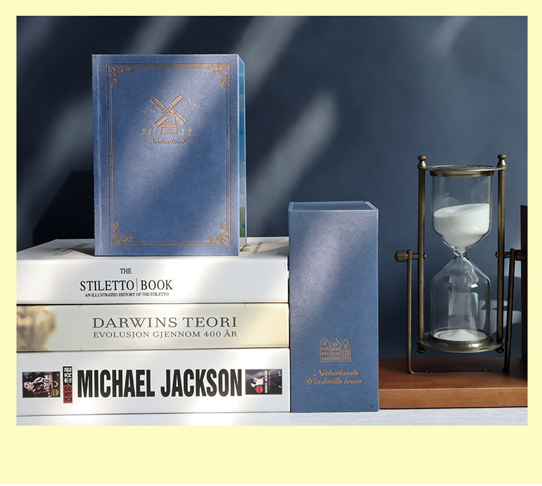 书.风景-荷兰风车小镇diy小屋书架立体拼装模型摆件