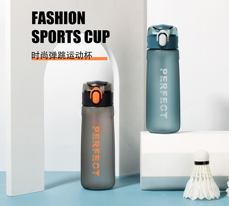 500ML星空系菲尔弹盖塑料杯个性简约时尚磨砂太空杯