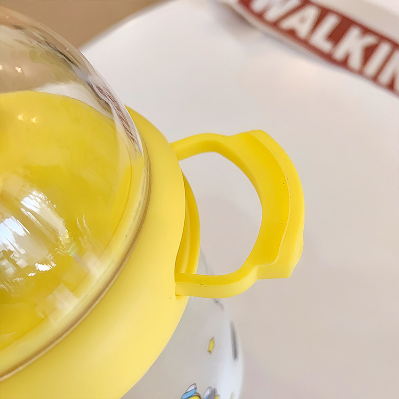 450ML皮皮鸭景观塑料杯学生便携水杯抓鸭子少女心杯子