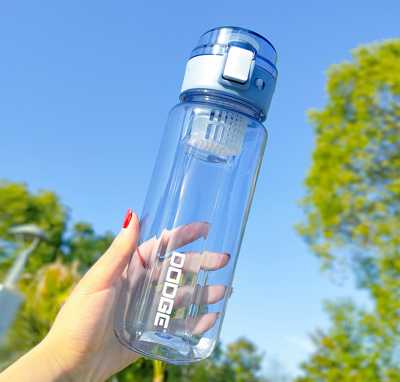 1100ML道奇态度轻运动塑料杯直身杯子户外便携泡茶水杯