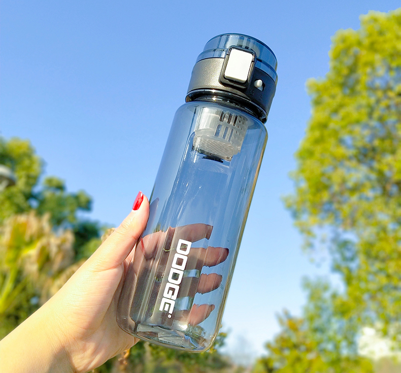 1100ML道奇态度轻运动塑料杯直身杯子户外便携泡茶水杯