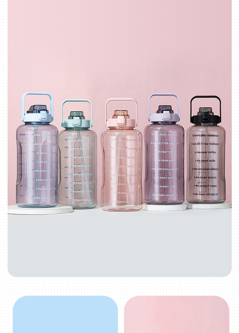 3800ML亿本尊尚大容量太空杯户外运动杯子塑料水壶