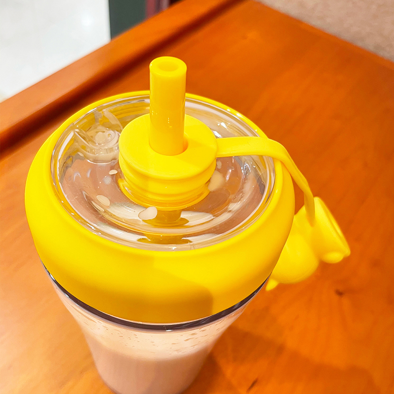 550ML潮玩恶魔搅拌塑料杯塑料杯学生Tritan吸管杯