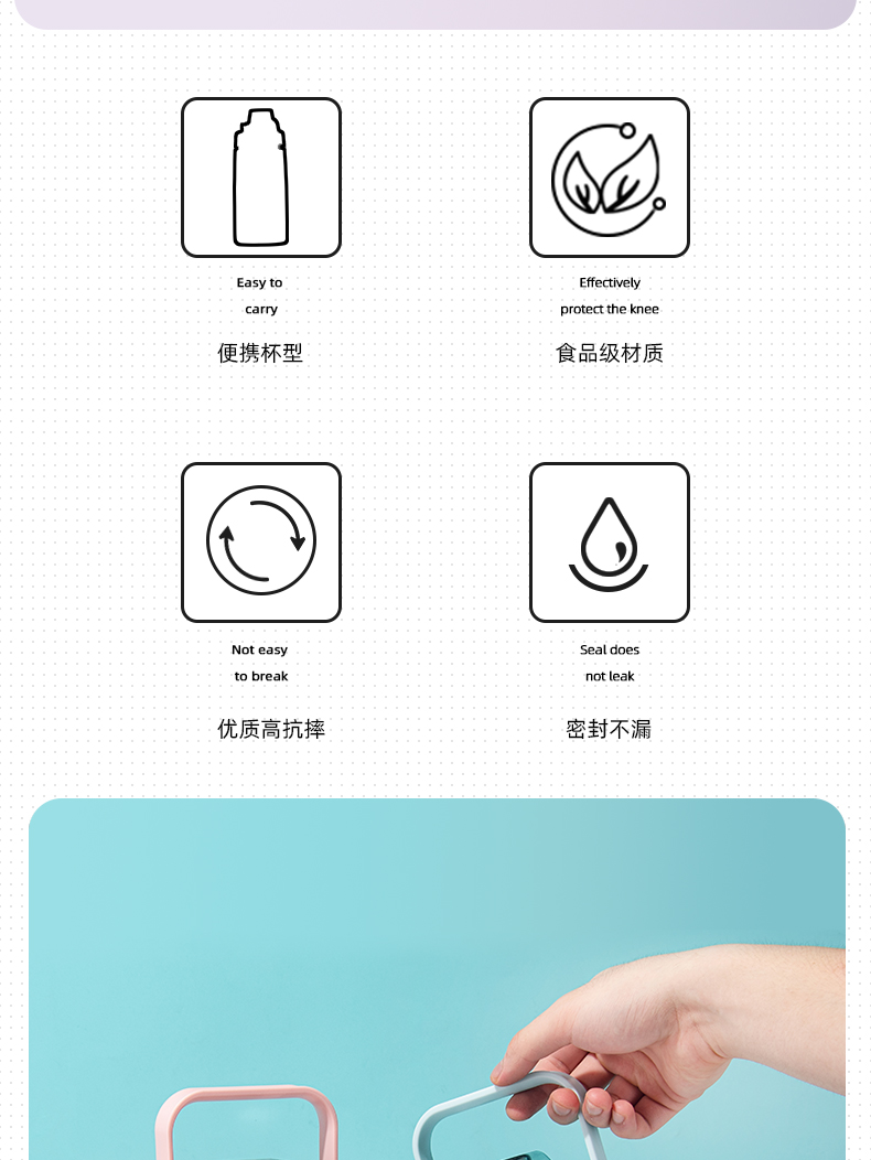 2000ml亿本绚丽渐变太空塑料杯大容量户外运动水壶