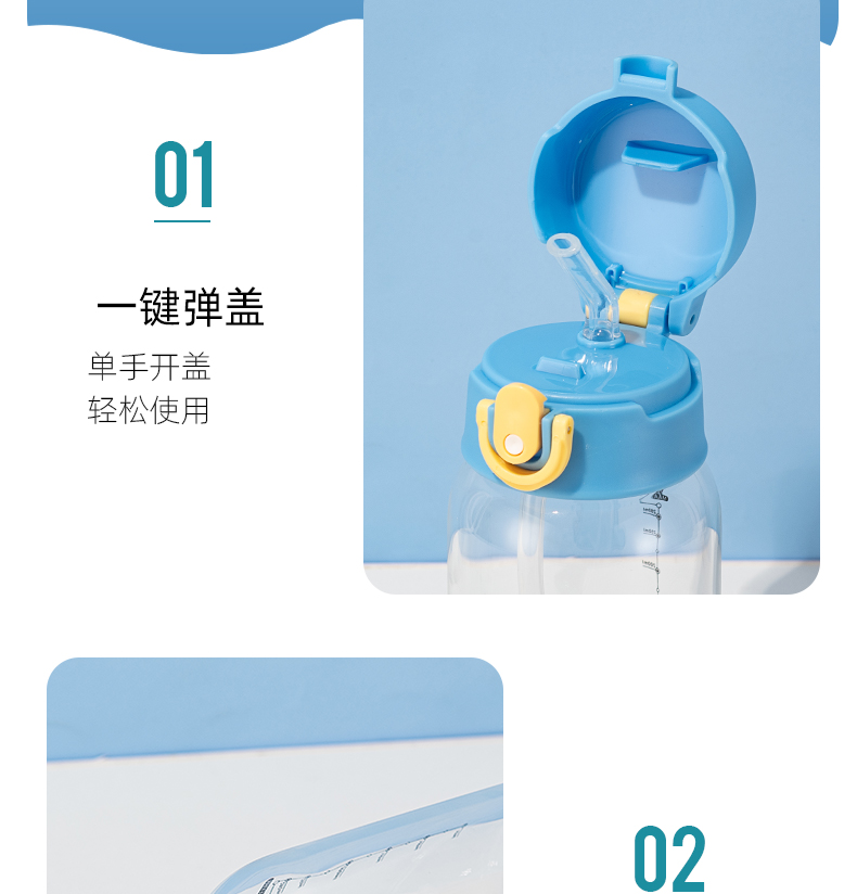 350mlQ萌恐龙透明吸嘴玻璃杯学生小清新可爱便携水杯