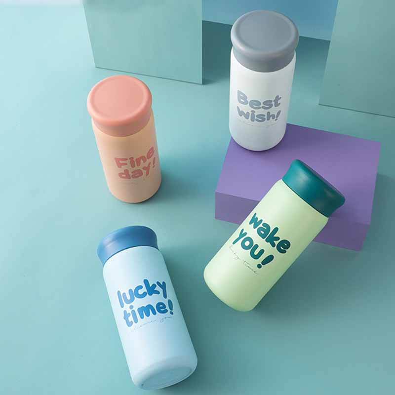 220ml时尚英文系列多利保温杯简约韩版学生情侣杯子