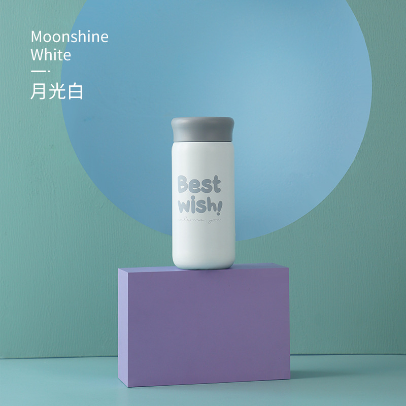 220ml时尚英文系列多利保温杯简约韩版学生情侣杯子