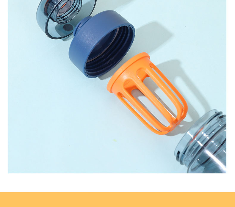 500ml波比水果太空塑料杯隐藏式提绳时尚运动水杯