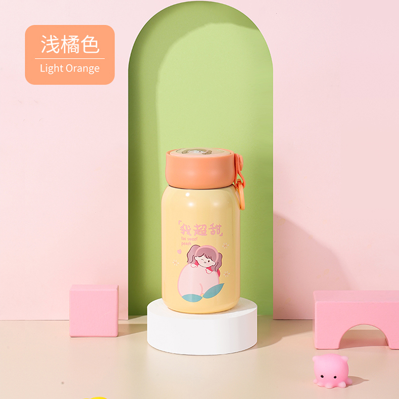 220ML可爱水果女孩乐淘保温杯304不锈钢少女心水杯