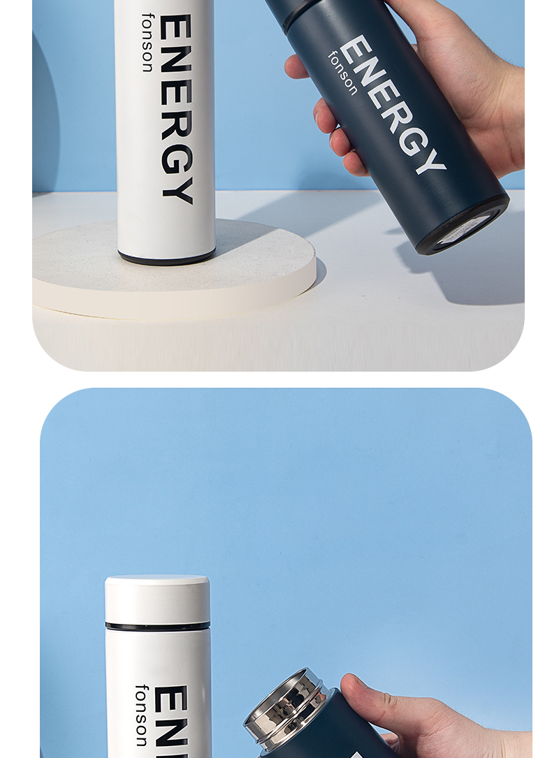 460ML潮酷颜色斜面盖保温杯304不锈钢男女士商务水杯