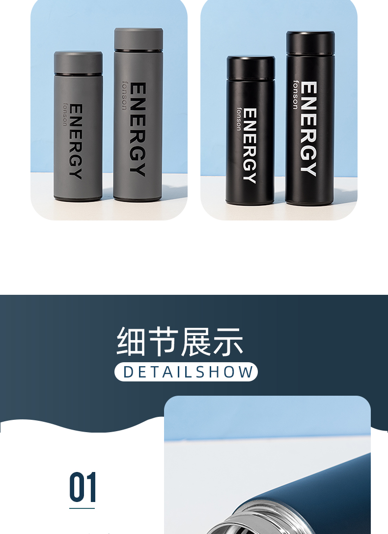 460ML潮酷颜色斜面盖保温杯304不锈钢男女士商务水杯