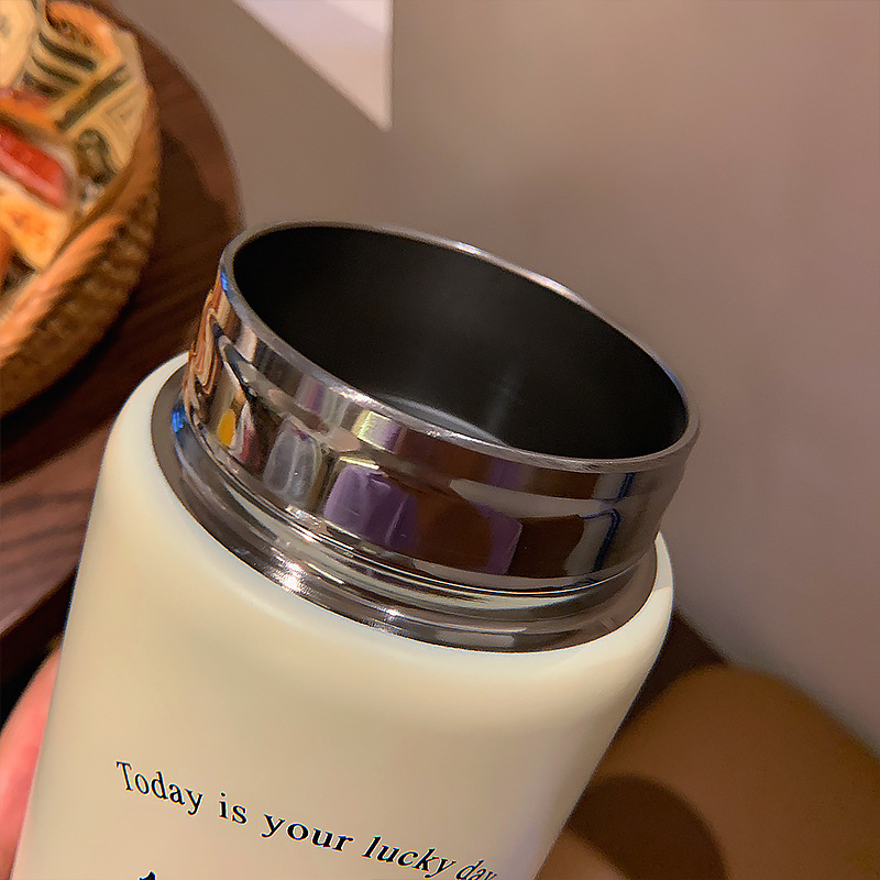 880ML幸运动物畅饮保温壶卡通可爱大容量吸管保温杯