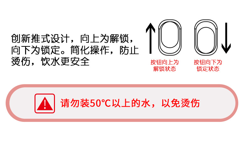 360ML温显弹盖保温杯男女304不锈钢带茶漏商务礼品杯