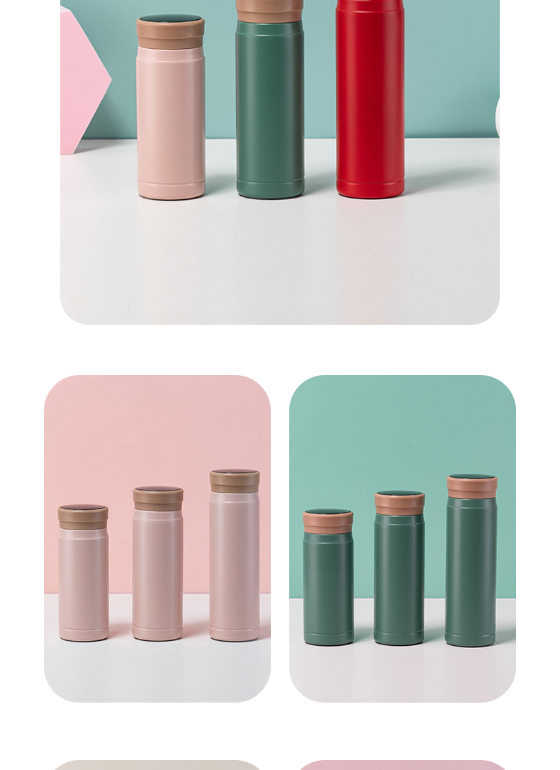 240ml智能温显真空保温杯简约纯色男女士商务水杯子