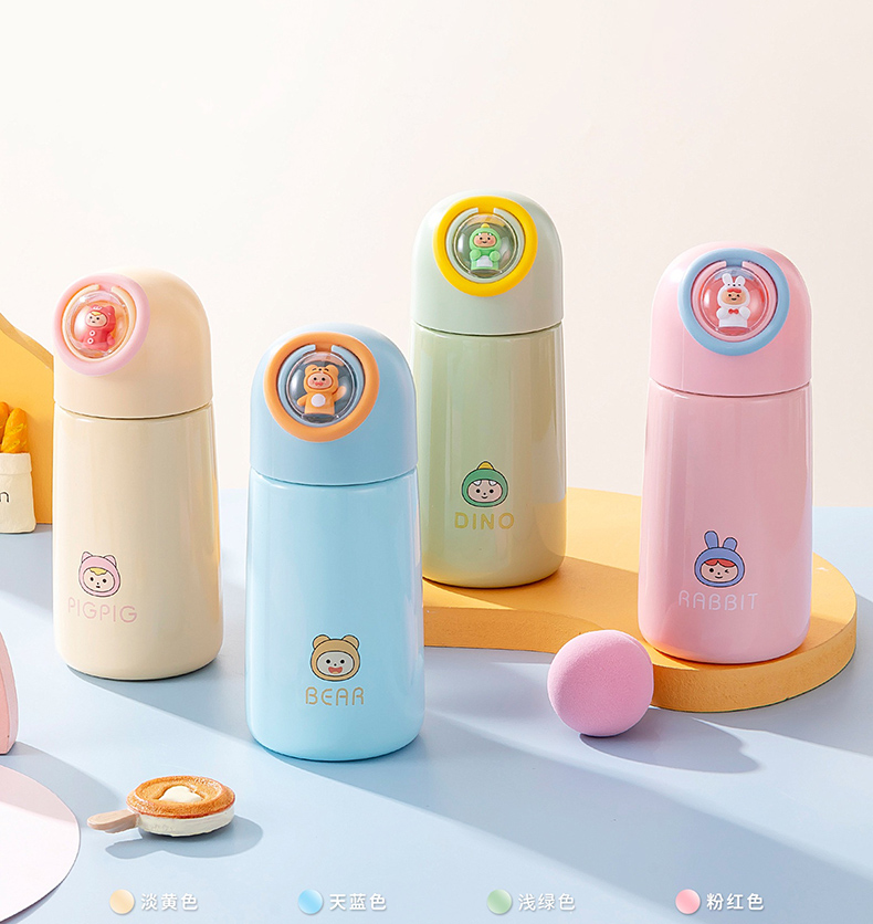 320ML韩版萌趣玩偶保温杯卡通可爱小巧便携水杯子