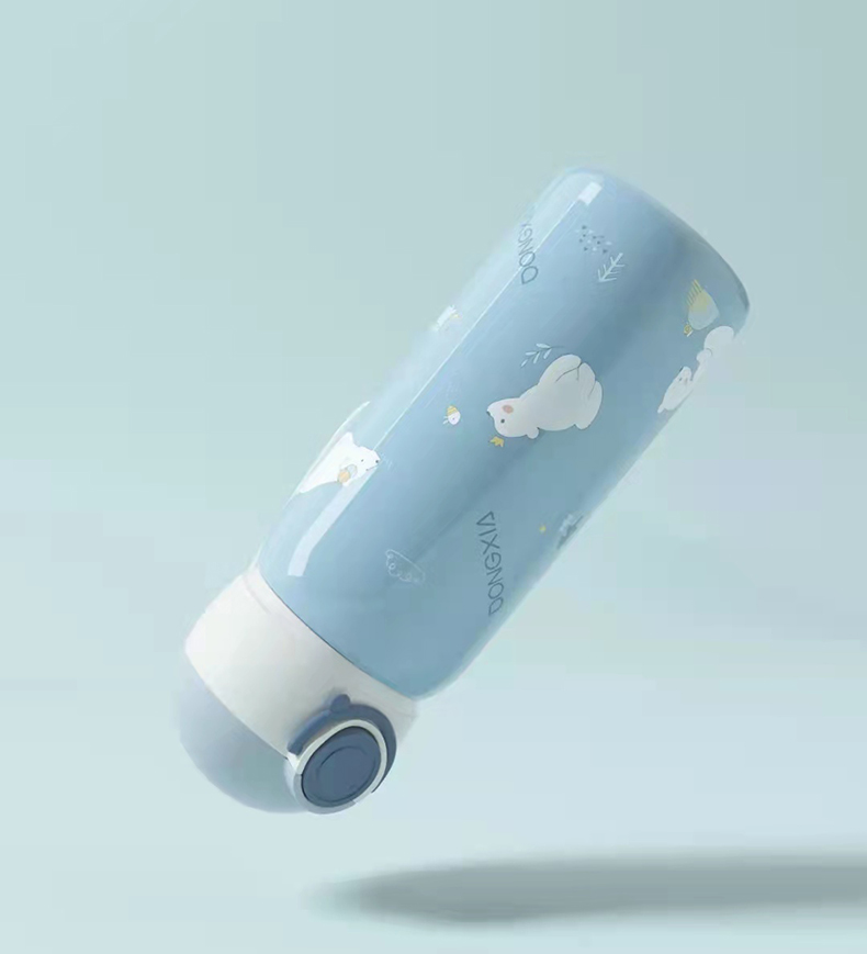 400ML卡通清新系吸管保温杯可爱少女心个性便携水杯