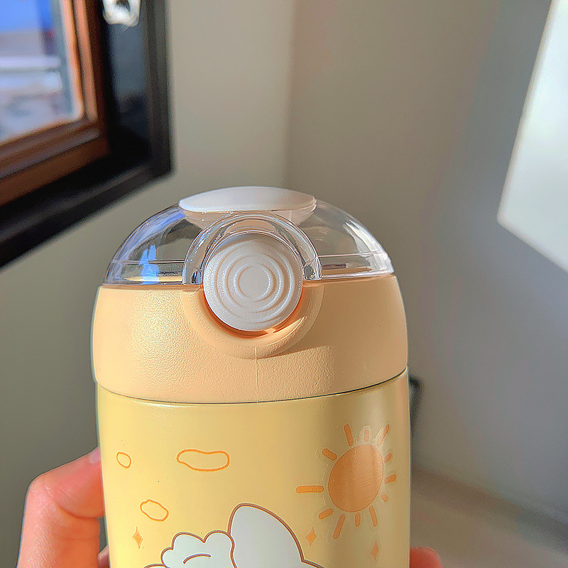 450ML照相机小兔系列保温杯可爱少女心高颜值喝水杯子