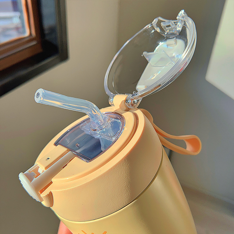 450ML照相机小兔系列保温杯可爱少女心高颜值喝水杯子