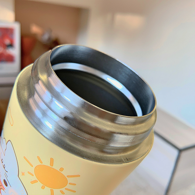 450ML照相机小兔系列保温杯可爱少女心高颜值喝水杯子