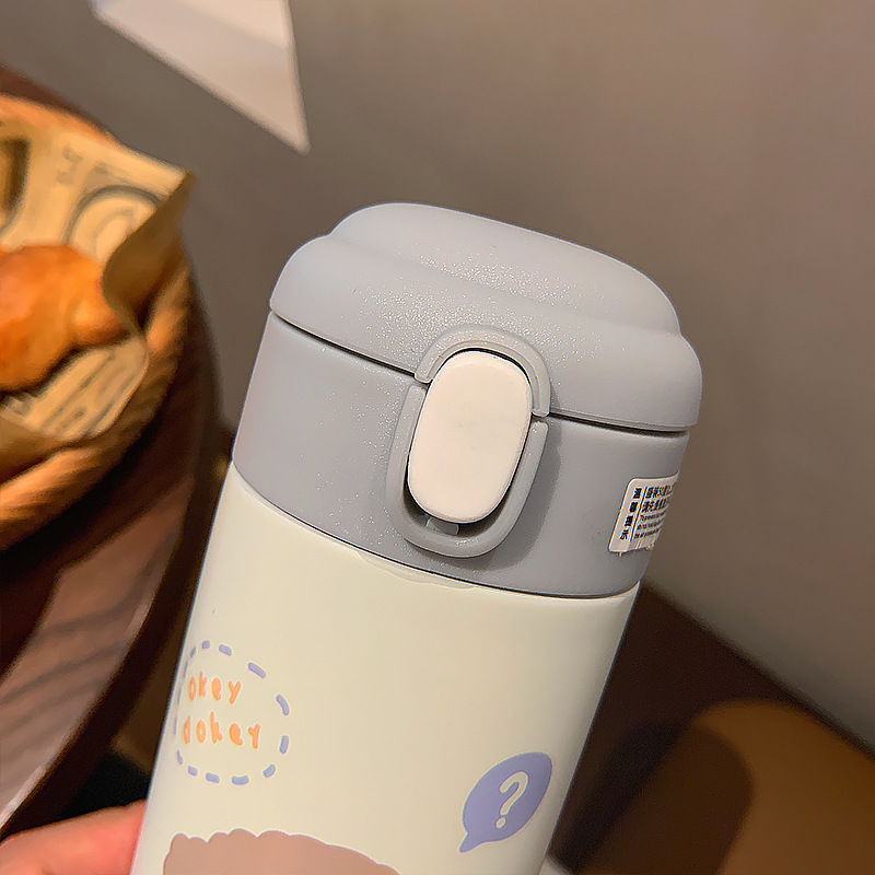 380ML温暖动物保温杯卡通可爱少女心ins风创意水杯