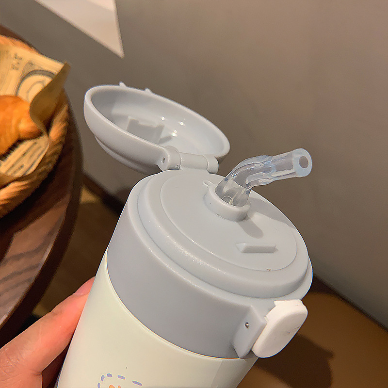 380ML温暖动物保温杯卡通可爱少女心ins风创意水杯
