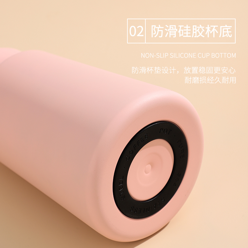 900ML轻奢款欧式咖啡壶大容量显温带手柄保温壶